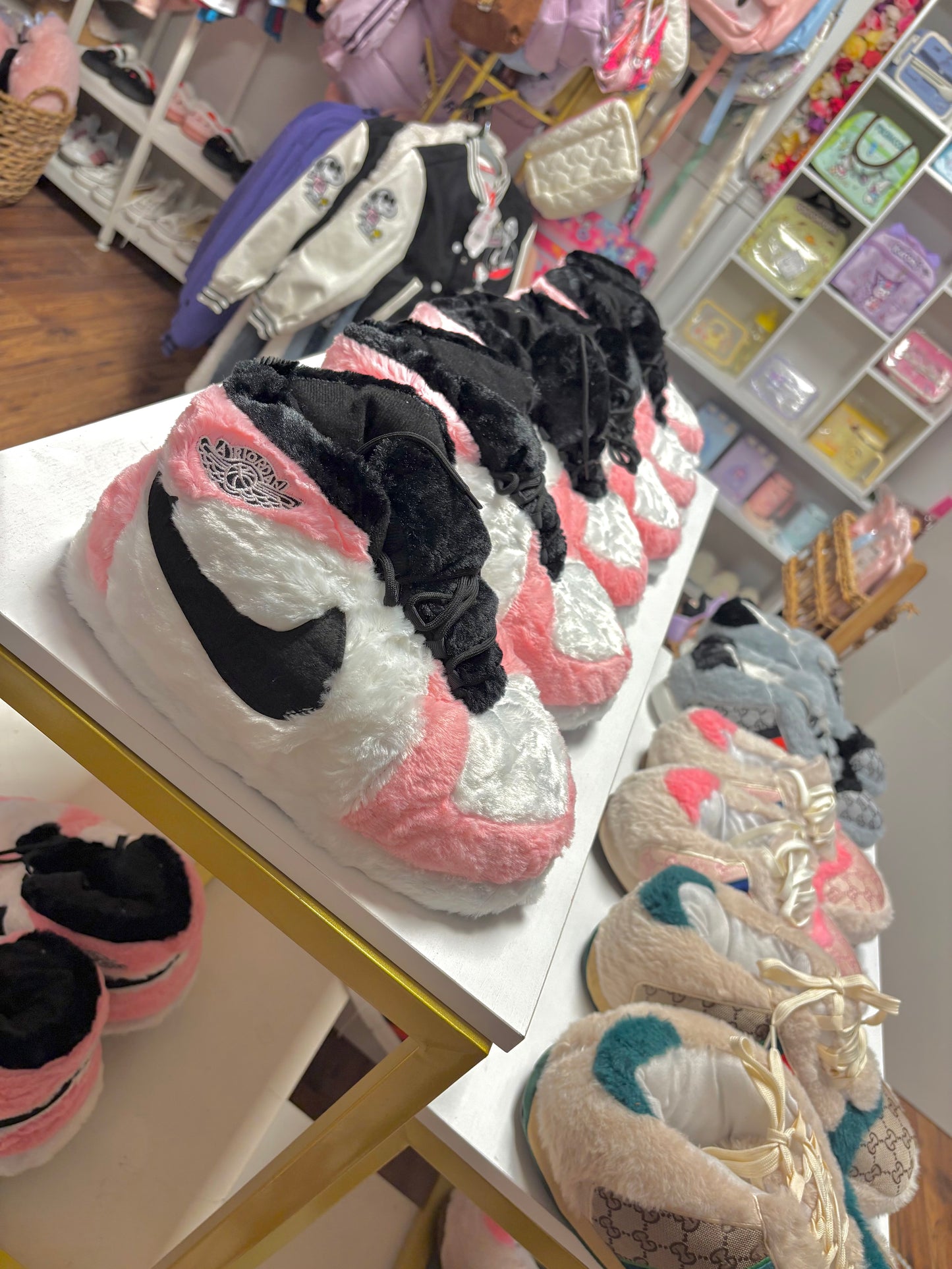 3d plushy slippers