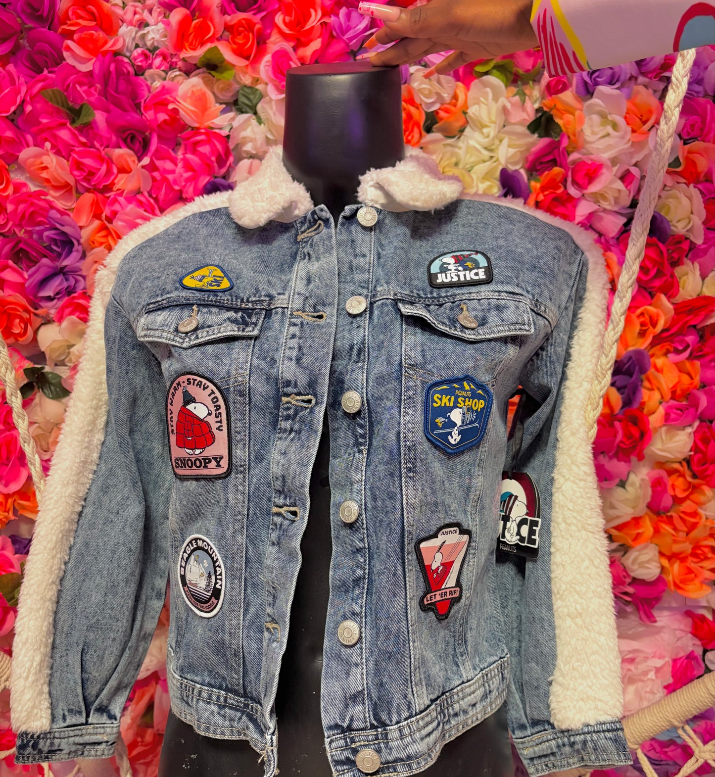 Snoopy patch coat