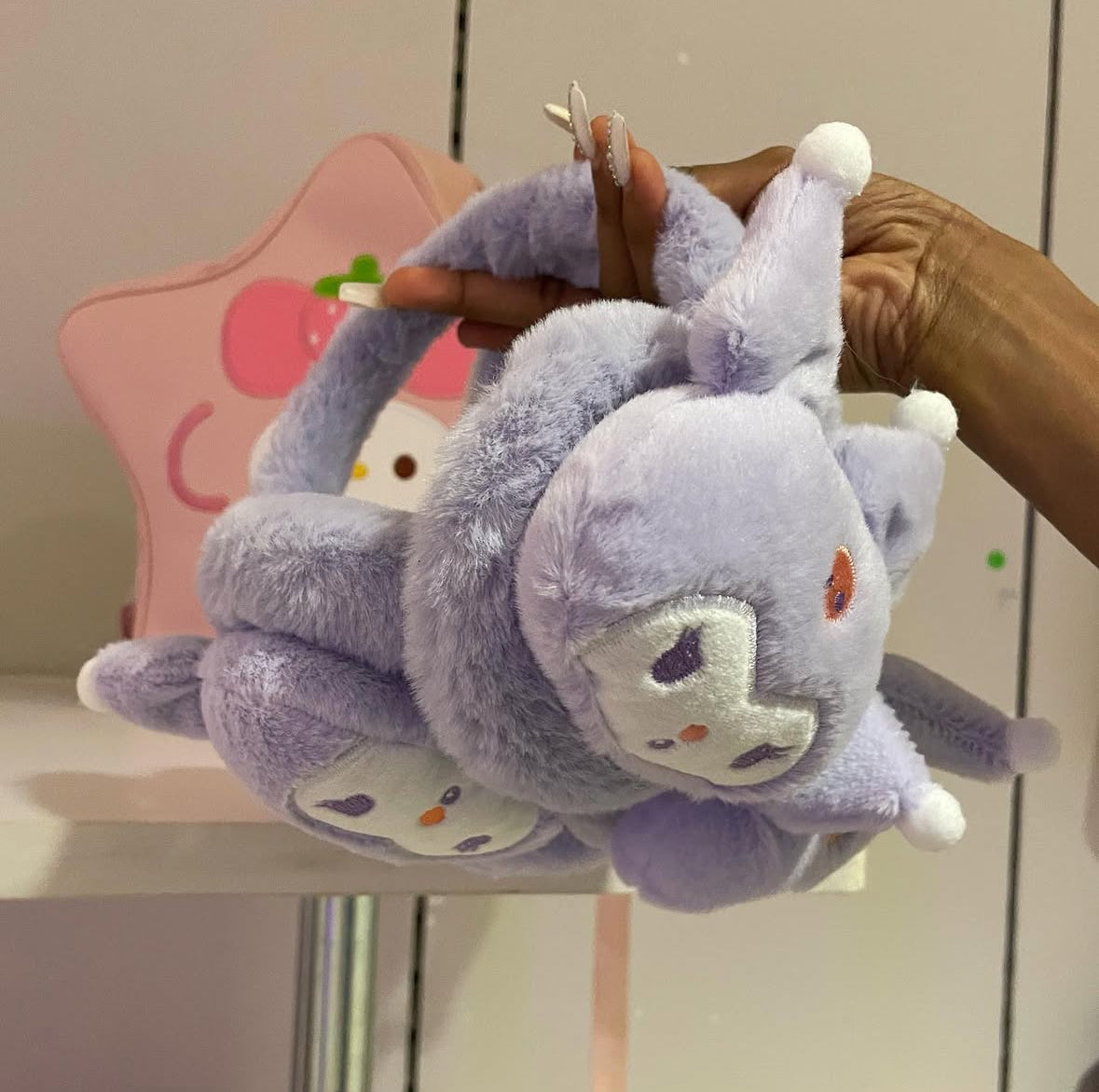 Kuromi ear muffs