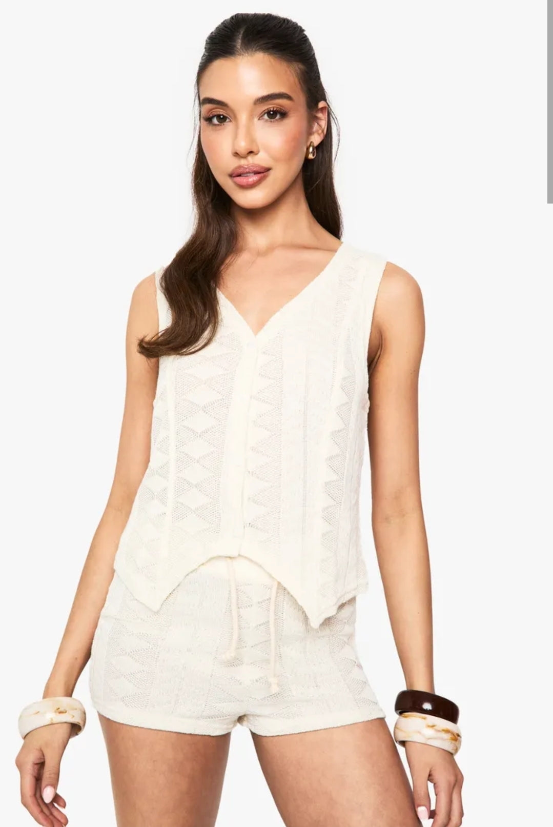 Knit Vest 2 piece set